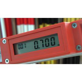 Digit&aacute;ln&iacute; měř&iacute;c&iacute; tyč NEDO mEsstronic do 3m. Paměť, bluetoth, RS 232.