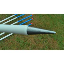 V&yacute;tyčka 2m, v kombinaci modr&aacute; - b&iacute;l&aacute;