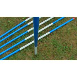 V&yacute;tyčka 2m, v kombinaci modr&aacute; - b&iacute;l&aacute;