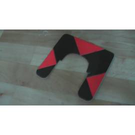 Přídavný terč k hranolu s držákem, použitý